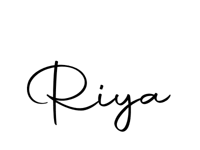 Design your own signature with our free online signature maker. With this signature software, you can create a handwritten (Autography-DOLnW) signature for name Riya. Riya signature style 10 images and pictures png