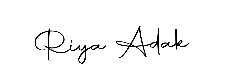 This is the best signature style for the Riya Adak name. Also you like these signature font (Autography-DOLnW). Mix name signature. Riya Adak signature style 10 images and pictures png