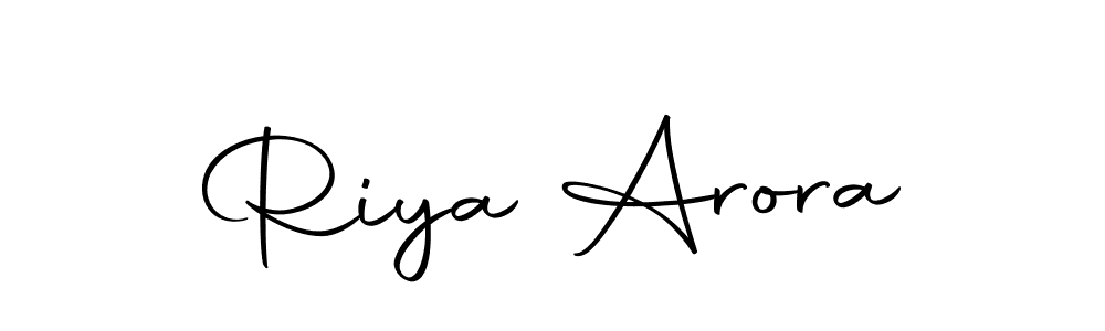 Make a beautiful signature design for name Riya Arora. With this signature (Autography-DOLnW) style, you can create a handwritten signature for free. Riya Arora signature style 10 images and pictures png