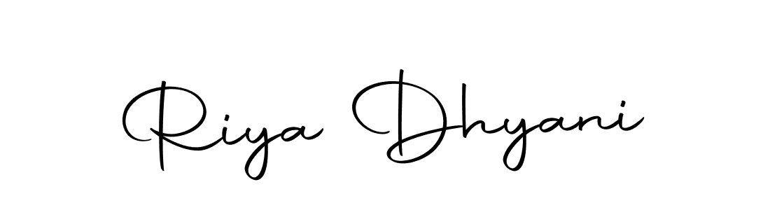 Make a beautiful signature design for name Riya Dhyani. With this signature (Autography-DOLnW) style, you can create a handwritten signature for free. Riya Dhyani signature style 10 images and pictures png