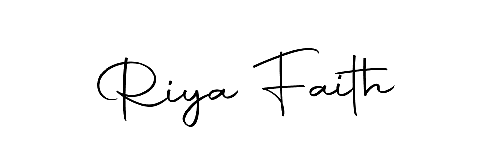 Design your own signature with our free online signature maker. With this signature software, you can create a handwritten (Autography-DOLnW) signature for name Riya Faith. Riya Faith signature style 10 images and pictures png
