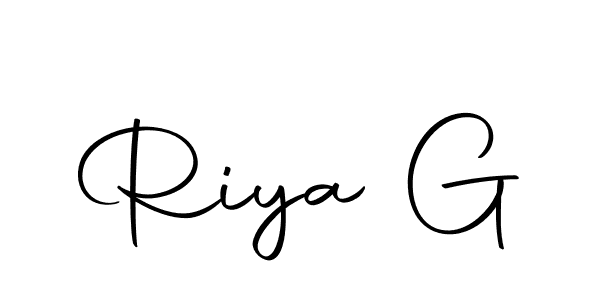 How to make Riya G signature? Autography-DOLnW is a professional autograph style. Create handwritten signature for Riya G name. Riya G signature style 10 images and pictures png