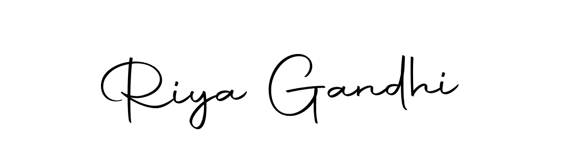 Create a beautiful signature design for name Riya Gandhi. With this signature (Autography-DOLnW) fonts, you can make a handwritten signature for free. Riya Gandhi signature style 10 images and pictures png