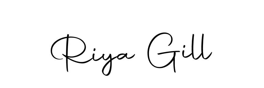 if you are searching for the best signature style for your name Riya Gill. so please give up your signature search. here we have designed multiple signature styles  using Autography-DOLnW. Riya Gill signature style 10 images and pictures png