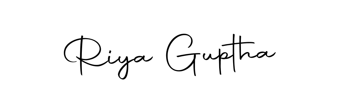 Use a signature maker to create a handwritten signature online. With this signature software, you can design (Autography-DOLnW) your own signature for name Riya Guptha. Riya Guptha signature style 10 images and pictures png