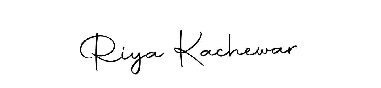 How to make Riya Kachewar name signature. Use Autography-DOLnW style for creating short signs online. This is the latest handwritten sign. Riya Kachewar signature style 10 images and pictures png