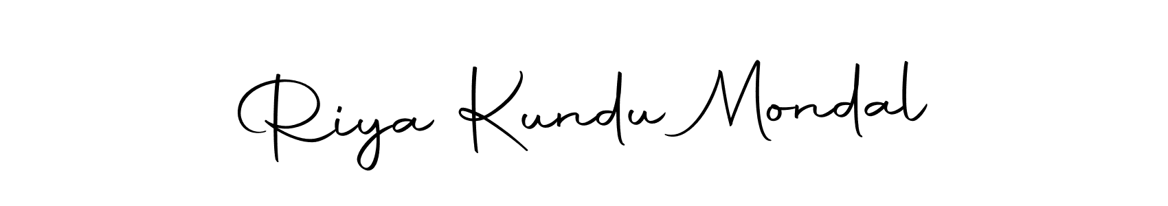 Create a beautiful signature design for name Riya Kundu Mondal. With this signature (Autography-DOLnW) fonts, you can make a handwritten signature for free. Riya Kundu Mondal signature style 10 images and pictures png