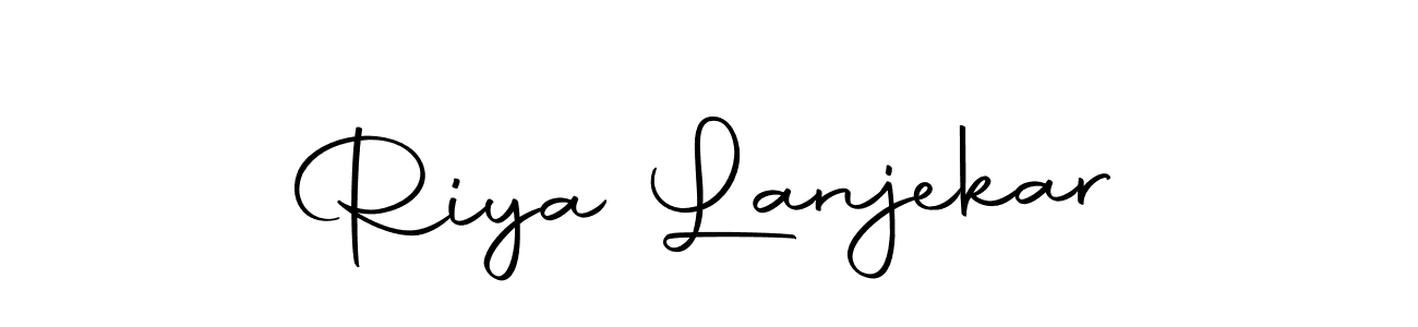 You can use this online signature creator to create a handwritten signature for the name Riya Lanjekar. This is the best online autograph maker. Riya Lanjekar signature style 10 images and pictures png