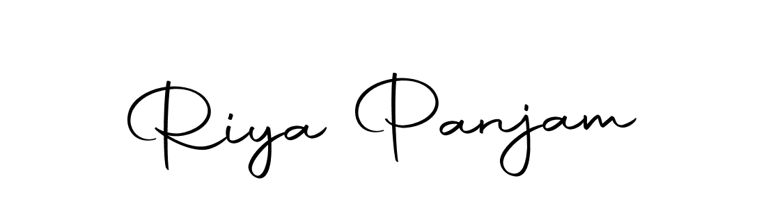You can use this online signature creator to create a handwritten signature for the name Riya Panjam. This is the best online autograph maker. Riya Panjam signature style 10 images and pictures png