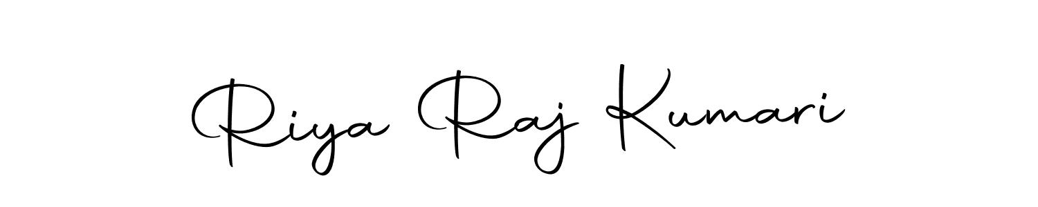 Design your own signature with our free online signature maker. With this signature software, you can create a handwritten (Autography-DOLnW) signature for name Riya Raj Kumari. Riya Raj Kumari signature style 10 images and pictures png