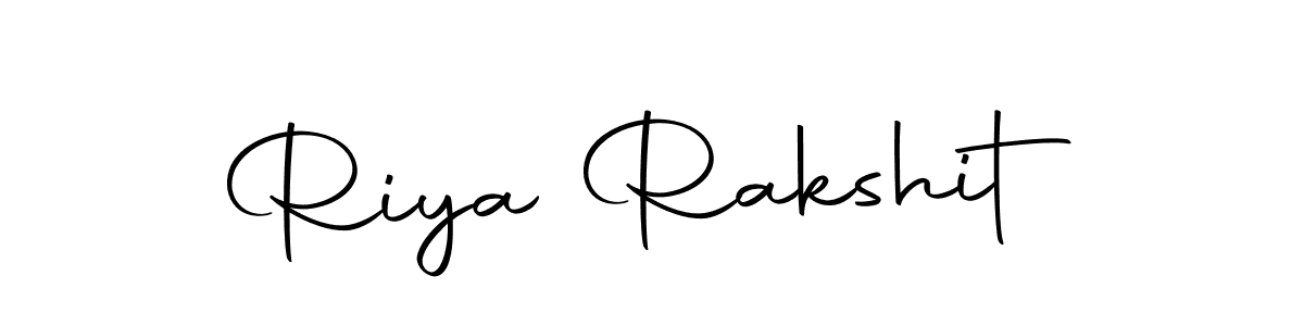How to make Riya Rakshit name signature. Use Autography-DOLnW style for creating short signs online. This is the latest handwritten sign. Riya Rakshit signature style 10 images and pictures png