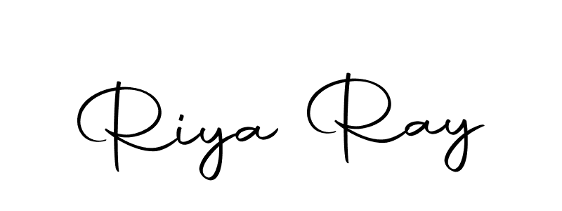 How to make Riya Ray name signature. Use Autography-DOLnW style for creating short signs online. This is the latest handwritten sign. Riya Ray signature style 10 images and pictures png