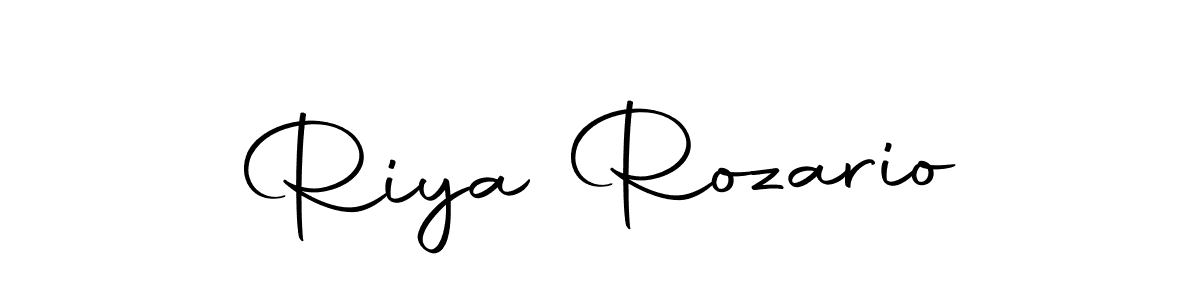 Create a beautiful signature design for name Riya Rozario. With this signature (Autography-DOLnW) fonts, you can make a handwritten signature for free. Riya Rozario signature style 10 images and pictures png