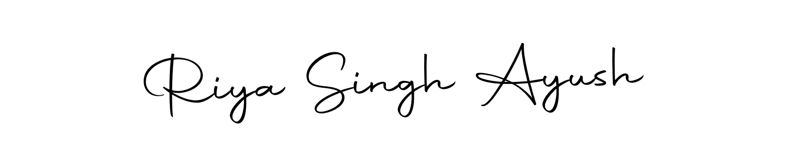 Make a short Riya Singh Ayush signature style. Manage your documents anywhere anytime using Autography-DOLnW. Create and add eSignatures, submit forms, share and send files easily. Riya Singh Ayush signature style 10 images and pictures png