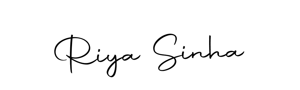 How to make Riya Sinha name signature. Use Autography-DOLnW style for creating short signs online. This is the latest handwritten sign. Riya Sinha signature style 10 images and pictures png