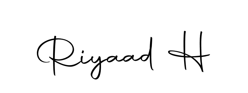 Make a beautiful signature design for name Riyaad H. With this signature (Autography-DOLnW) style, you can create a handwritten signature for free. Riyaad H signature style 10 images and pictures png