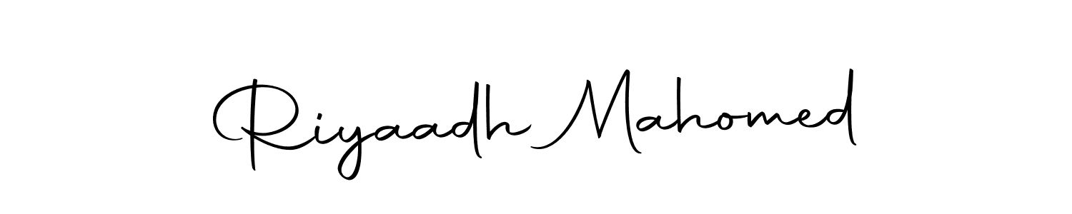 The best way (Autography-DOLnW) to make a short signature is to pick only two or three words in your name. The name Riyaadh Mahomed include a total of six letters. For converting this name. Riyaadh Mahomed signature style 10 images and pictures png