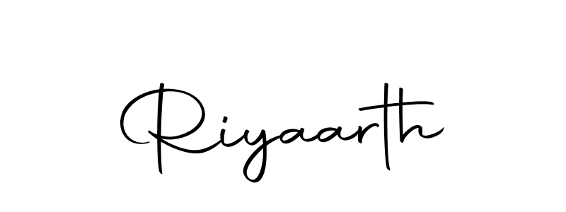 How to make Riyaarth name signature. Use Autography-DOLnW style for creating short signs online. This is the latest handwritten sign. Riyaarth signature style 10 images and pictures png