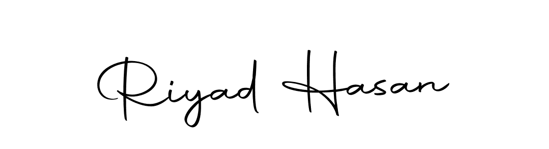 Create a beautiful signature design for name Riyad Hasan. With this signature (Autography-DOLnW) fonts, you can make a handwritten signature for free. Riyad Hasan signature style 10 images and pictures png