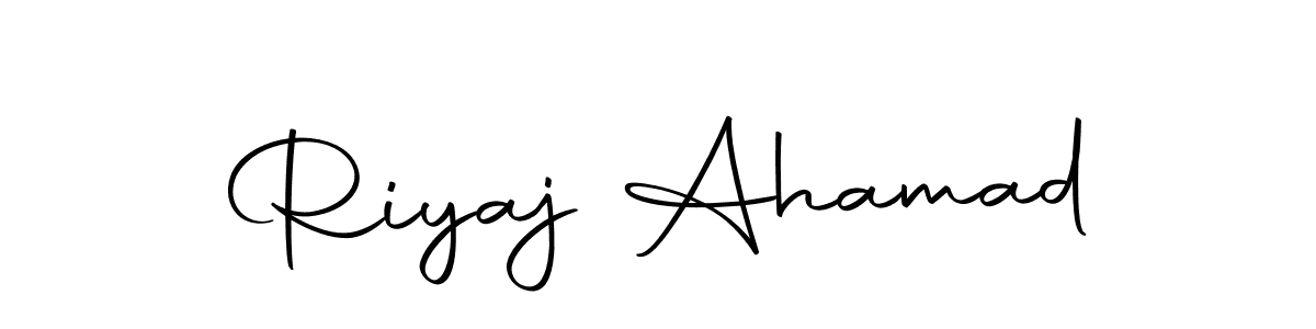 Use a signature maker to create a handwritten signature online. With this signature software, you can design (Autography-DOLnW) your own signature for name Riyaj Ahamad. Riyaj Ahamad signature style 10 images and pictures png