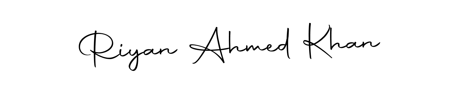 Make a beautiful signature design for name Riyan Ahmed Khan. Use this online signature maker to create a handwritten signature for free. Riyan Ahmed Khan signature style 10 images and pictures png