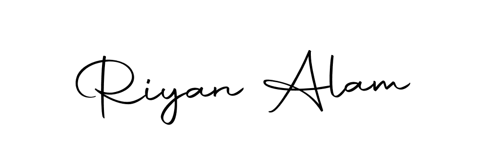 Create a beautiful signature design for name Riyan Alam. With this signature (Autography-DOLnW) fonts, you can make a handwritten signature for free. Riyan Alam signature style 10 images and pictures png