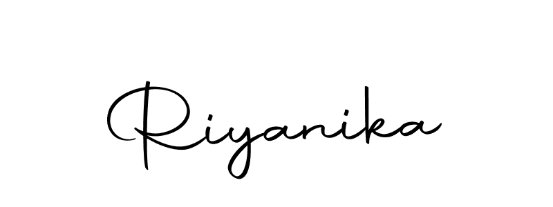 You can use this online signature creator to create a handwritten signature for the name Riyanika. This is the best online autograph maker. Riyanika signature style 10 images and pictures png