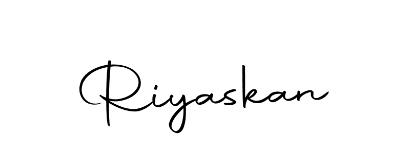 You can use this online signature creator to create a handwritten signature for the name Riyaskan. This is the best online autograph maker. Riyaskan signature style 10 images and pictures png