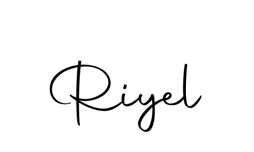 Create a beautiful signature design for name Riyel. With this signature (Autography-DOLnW) fonts, you can make a handwritten signature for free. Riyel signature style 10 images and pictures png