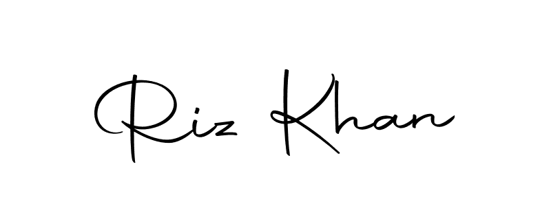 Riz Khan stylish signature style. Best Handwritten Sign (Autography-DOLnW) for my name. Handwritten Signature Collection Ideas for my name Riz Khan. Riz Khan signature style 10 images and pictures png