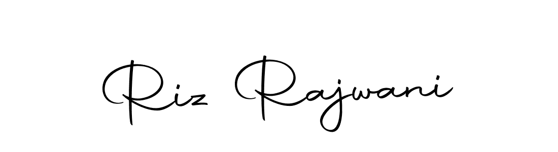 You should practise on your own different ways (Autography-DOLnW) to write your name (Riz Rajwani) in signature. don't let someone else do it for you. Riz Rajwani signature style 10 images and pictures png