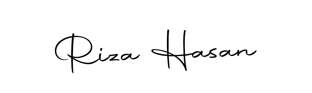 Create a beautiful signature design for name Riza Hasan. With this signature (Autography-DOLnW) fonts, you can make a handwritten signature for free. Riza Hasan signature style 10 images and pictures png