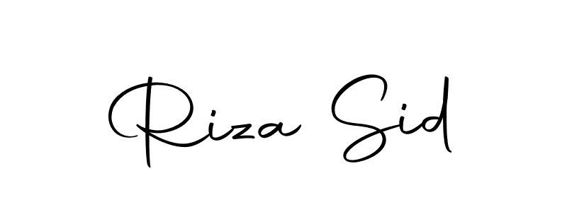 Make a beautiful signature design for name Riza Sid. Use this online signature maker to create a handwritten signature for free. Riza Sid signature style 10 images and pictures png