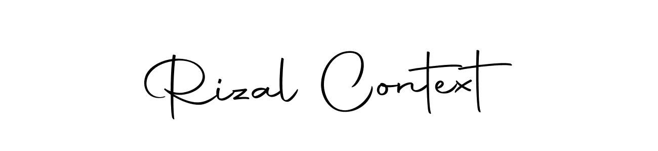 Make a beautiful signature design for name Rizal Context. Use this online signature maker to create a handwritten signature for free. Rizal Context signature style 10 images and pictures png