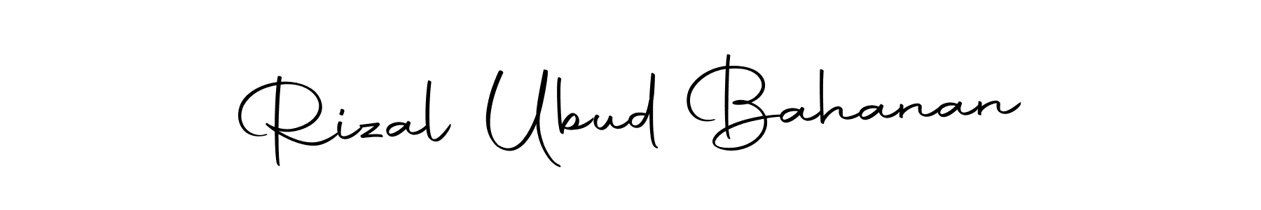 Here are the top 10 professional signature styles for the name Rizal Ubud Bahanan. These are the best autograph styles you can use for your name. Rizal Ubud Bahanan signature style 10 images and pictures png