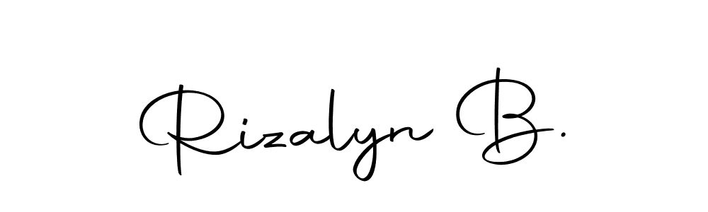Make a short Rizalyn B. signature style. Manage your documents anywhere anytime using Autography-DOLnW. Create and add eSignatures, submit forms, share and send files easily. Rizalyn B. signature style 10 images and pictures png