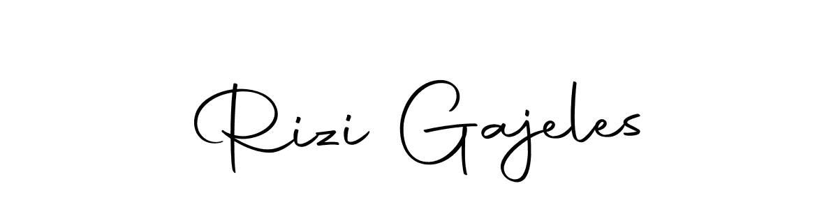 Also we have Rizi Gajeles name is the best signature style. Create professional handwritten signature collection using Autography-DOLnW autograph style. Rizi Gajeles signature style 10 images and pictures png