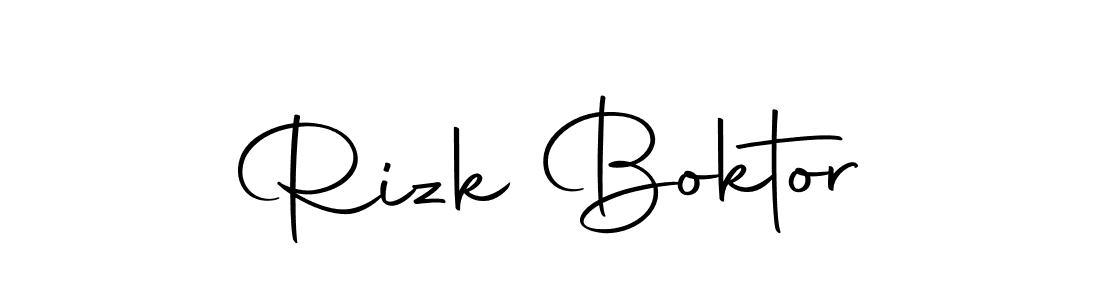 You should practise on your own different ways (Autography-DOLnW) to write your name (Rizk Boktor) in signature. don't let someone else do it for you. Rizk Boktor signature style 10 images and pictures png