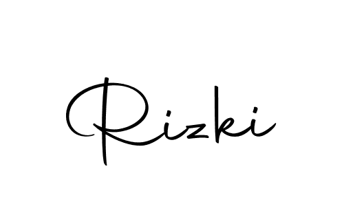 How to make Rizki signature? Autography-DOLnW is a professional autograph style. Create handwritten signature for Rizki name. Rizki signature style 10 images and pictures png