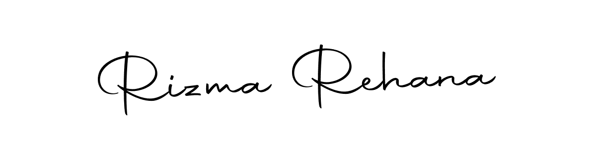 Make a beautiful signature design for name Rizma Rehana. With this signature (Autography-DOLnW) style, you can create a handwritten signature for free. Rizma Rehana signature style 10 images and pictures png