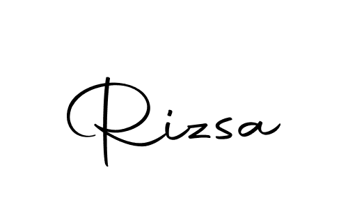 Rizsa stylish signature style. Best Handwritten Sign (Autography-DOLnW) for my name. Handwritten Signature Collection Ideas for my name Rizsa. Rizsa signature style 10 images and pictures png