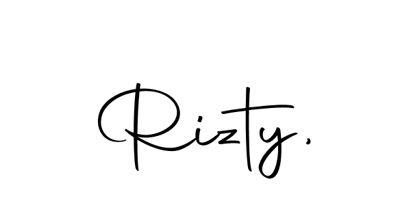 Make a beautiful signature design for name Rizty,. Use this online signature maker to create a handwritten signature for free. Rizty, signature style 10 images and pictures png