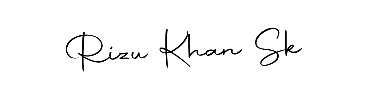 Autography-DOLnW is a professional signature style that is perfect for those who want to add a touch of class to their signature. It is also a great choice for those who want to make their signature more unique. Get Rizu Khan Sk name to fancy signature for free. Rizu Khan Sk signature style 10 images and pictures png