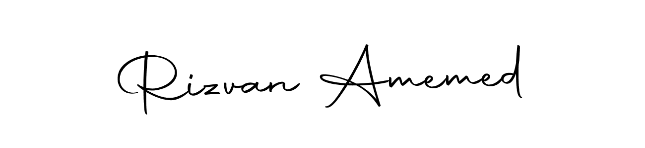 if you are searching for the best signature style for your name Rizvan Amemed. so please give up your signature search. here we have designed multiple signature styles  using Autography-DOLnW. Rizvan Amemed signature style 10 images and pictures png