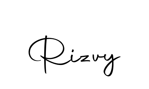 Make a beautiful signature design for name Rizvy. Use this online signature maker to create a handwritten signature for free. Rizvy signature style 10 images and pictures png