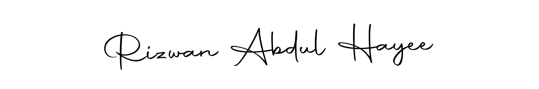 Create a beautiful signature design for name Rizwan Abdul Hayee. With this signature (Autography-DOLnW) fonts, you can make a handwritten signature for free. Rizwan Abdul Hayee signature style 10 images and pictures png