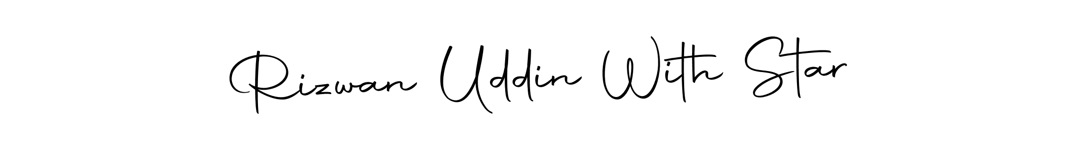 Similarly Autography-DOLnW is the best handwritten signature design. Signature creator online .You can use it as an online autograph creator for name Rizwan Uddin With Star. Rizwan Uddin With Star signature style 10 images and pictures png