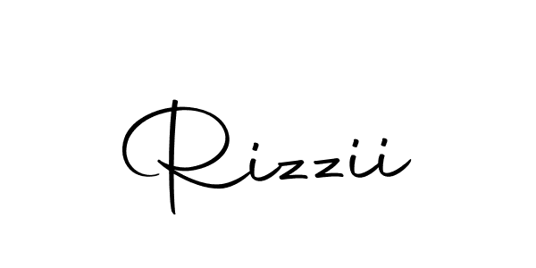 Design your own signature with our free online signature maker. With this signature software, you can create a handwritten (Autography-DOLnW) signature for name Rizzii. Rizzii signature style 10 images and pictures png