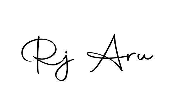 You should practise on your own different ways (Autography-DOLnW) to write your name (Rj Aru) in signature. don't let someone else do it for you. Rj Aru signature style 10 images and pictures png