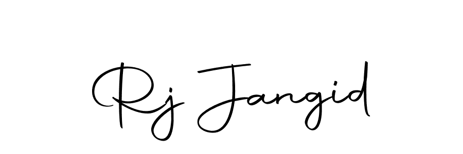 Rj Jangid stylish signature style. Best Handwritten Sign (Autography-DOLnW) for my name. Handwritten Signature Collection Ideas for my name Rj Jangid. Rj Jangid signature style 10 images and pictures png